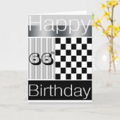 66e verjaardag kaart (Gele Bloem)