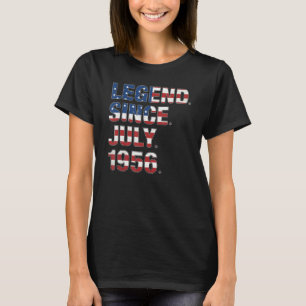 66e verjaardag Legende sinds juli 1956 VS-vlag 66 T-shirt
