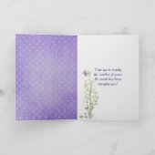 66e verjaardag Lily van de Valley Bouquet Kaart (Binnen)