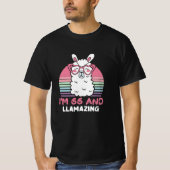 66e verjaardag Llamazing Llama 66-jarige verjaarda T-shirt (Voorkant)
