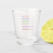 66e verjaardag Mijlpalen Shot Glas (Achterkant)