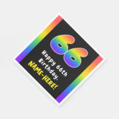 66e verjaardag: Regenboogspectrum # 66, Aangepaste Servet (Hoek)