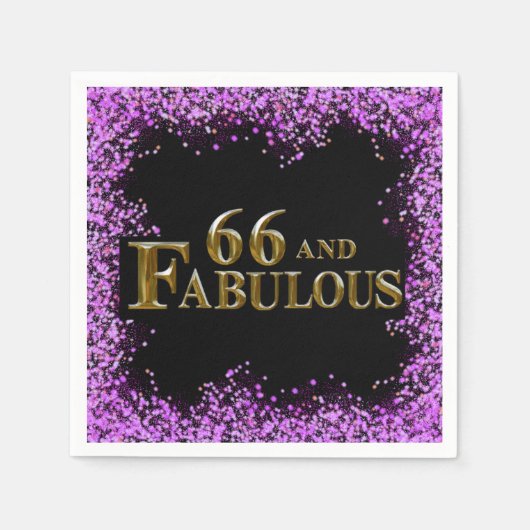 66e verjaardag servet (Voorkant)