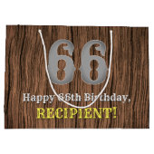 66e verjaardag: Western geïnspireerde kijk in het  Groot Cadeauzakje (Achterkant)