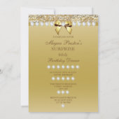 66e Verrassing Verjaardag Diner Gouden Hakken Diam Kaart (Achterkant)