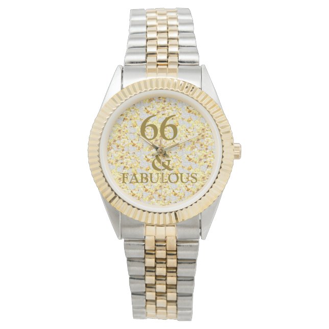 66ste verjaardag  horloge (Voorkant)