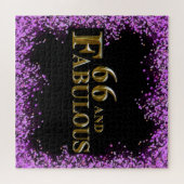 66ste verjaardag  legpuzzel (Horizontaal)