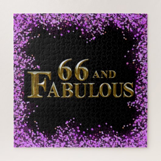 66ste verjaardag  legpuzzel (Verticaal)