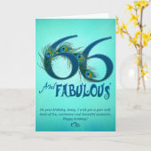 66ste verjaardag sjabloon Kaarten (Gele Bloem)