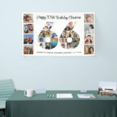 66ste verjaardagsfeest Nummer 66 fotocollage Spandoek (Beurs)