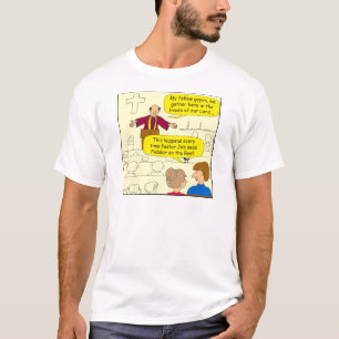 673 Pastor gaat naar Fiddler Cartoon T-shirt