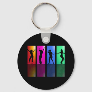 677 MEISJES DIE CLUB CLUBBING FUN MUSIC COLORFUL V SLEUTELHANGER