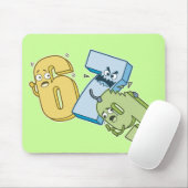 6789 mousepad muismat (Met muis)