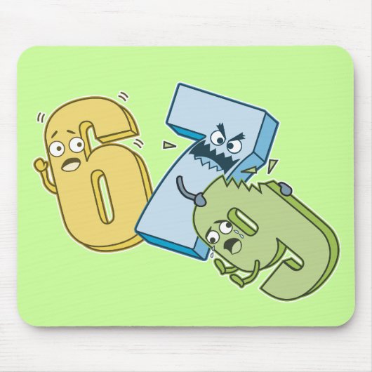 6789 mousepad muismat (Voorkant)