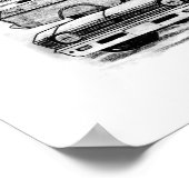 67, 63, 69 Novas - BW geen grens Poster (Hoek)