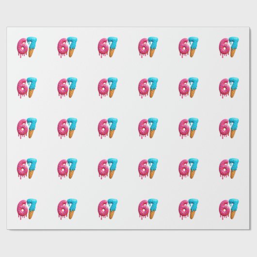 67, 6-7 meme, 6 7 funny, 67 christmas cadeaupapier (Vlak)