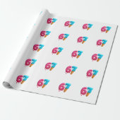 67, 6-7 meme, 6 7 funny, 67 christmas cadeaupapier (Uitgerold)