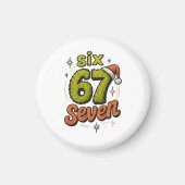 67, 6-7 meme, 6 7 funny, 67 christmas magneet (Voorkant)
