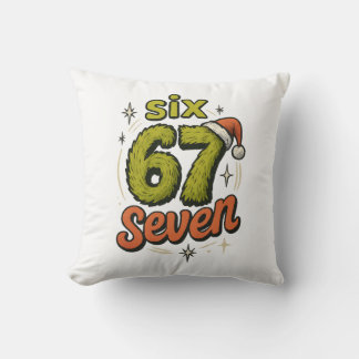 67, 6-7 meme, 6 7 grappig, 67 kerst kussen