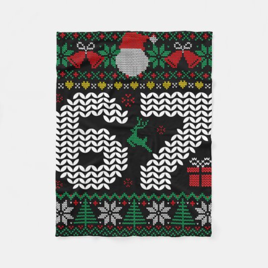 67 6 7 Meme Six Seven Lelijk Kerstfeest Gen Z Alph Fleece Deken (Voorkant)