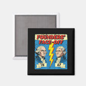 67 76 George Washington Thomas Jefferson Geschiede Magneet (Voorkant / Achterkant)