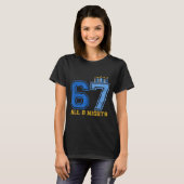 67 All 8 Nights Hanukkah Jewish Chanukah Six Seven T-shirt (Voorkant volledig)