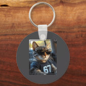 67 And Still Cool Funny Birthday Meme Cat  Sleutelhanger (Voorkant)