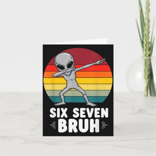 67 Animals Funny 67 Brainrot Youth Kids Alien 67  Kaart (Voorkant)