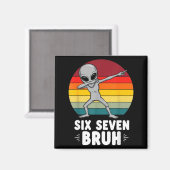 67 Animals Funny 67 Brainrot Youth Kids Alien 67  Magneet (Voorkant / Achterkant)