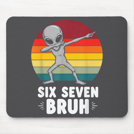 67 Animals Funny 67 Brainrot Youth Kids Alien 67 Muismat (Voorkant)