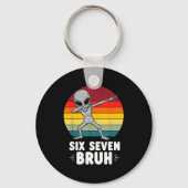 67 Animals Funny 67 Brainrot Youth Kids Alien 67  Sleutelhanger (Voorkant)