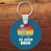 67 Animals Funny 67 Brainrot Youth Kids Alien 67  Sleutelhanger (Voorkant)