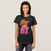 67 Animals Funny 67 Brainrot Youth Kids Capybara 6 T-shirt (Voorkant volledig)