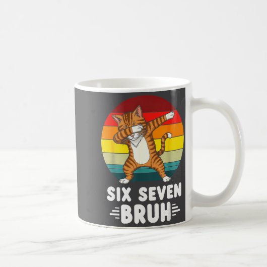 67 Animals Funny 67 Brainrot Youth Kids Cat 67  Koffiemok (Rechts)