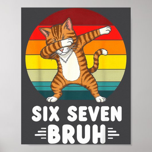 67 Animals Funny 67 Brainrot Youth Kids Cat 67 Poster (Voorkant)