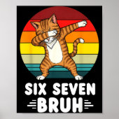 67 Animals Funny 67 Brainrot Youth Kids Cat 67  Poster (Voorkant)