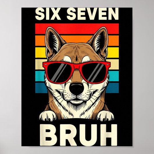 67 Animals Funny 67 Brainrot Youth Kids Dog 67 Poster (Voorkant)