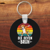 67 Animals Funny 67 Brainrot Youth Kids Dog 67  Sleutelhanger (Voorkant)