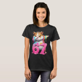 67 Animals Funny 67 Brainrot Youth Kids Hamster 67 T-shirt (Voorkant volledig)