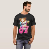 67 Animals Funny 67 Brainrot Youth Kids Hamster 67 T-shirt (Voorkant volledig)