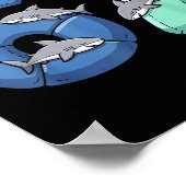 67 Animals Funny 67 Brainrot Youth Kids Shark 67  Poster (Hoek)