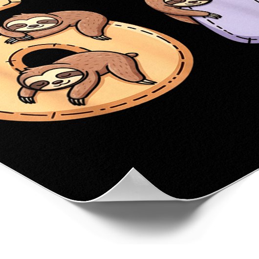 67 Animals Funny 67 Brainrot Youth Kids Sloth 67  Poster (Hoek)