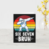 67 Animals Funny 67 Brainrot Youth Kids Yeti 67  Kaart (Gele Bloem)