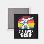 67 Animals Funny 67 Brainrot Youth Kids Yeti 67  Magneet (Voorkant / Achterkant)