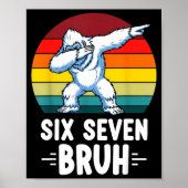 67 Animals Funny 67 Brainrot Youth Kids Yeti 67  Poster (Voorkant)