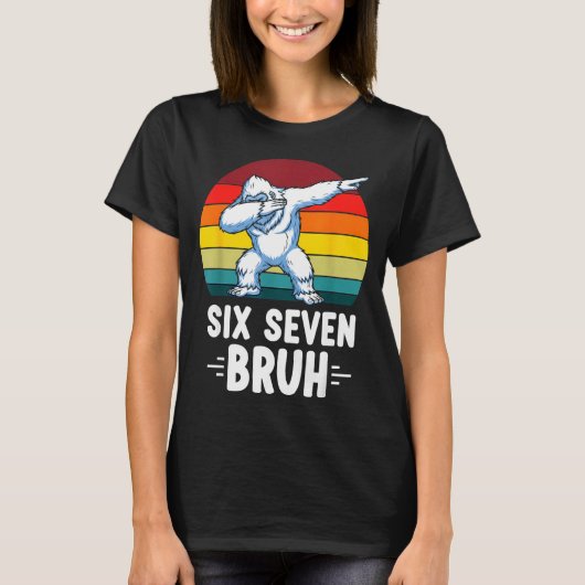 67 Animals Funny 67 Brainrot Youth Kids Yeti 67  T-shirt (Voorkant)