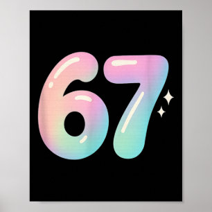 67 Aura Energie Alpha Internet Meme Poster