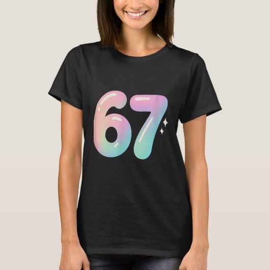 67 Aura Energie Alpha Slang Internet Meme T-shirt (Voorkant)