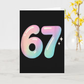 67 Aura Energy Alpha Internet Meme Kaart (Gele Bloem)