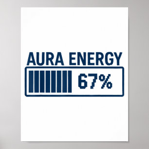 67 Aura Op Zes Zeven Grappige Meme Gen Alpha Slaan Poster